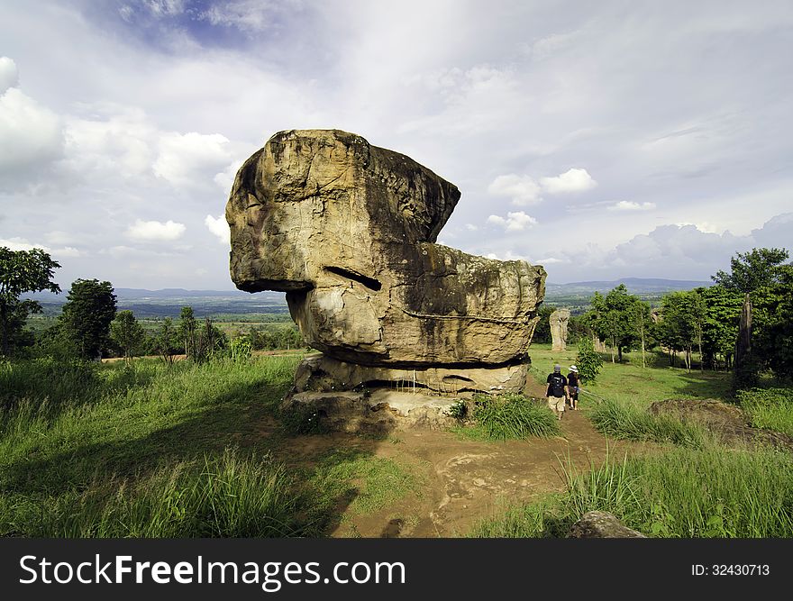 Giant Rock At Mor Hin Khao, Chaiyaphum Province, Thailand