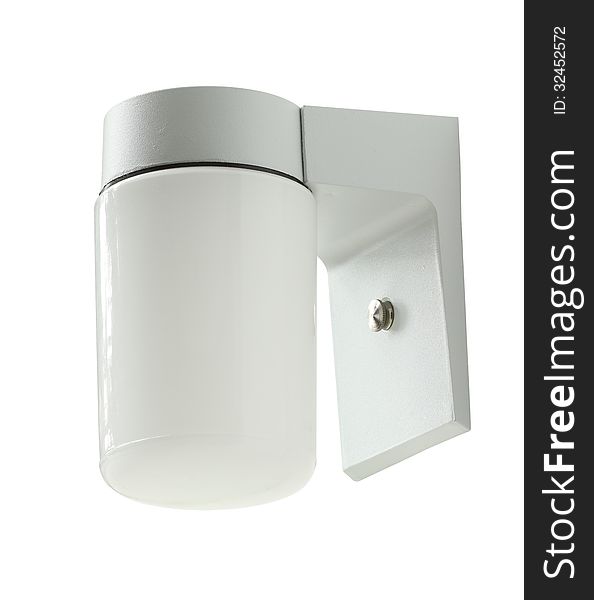 Wall lamp on white background