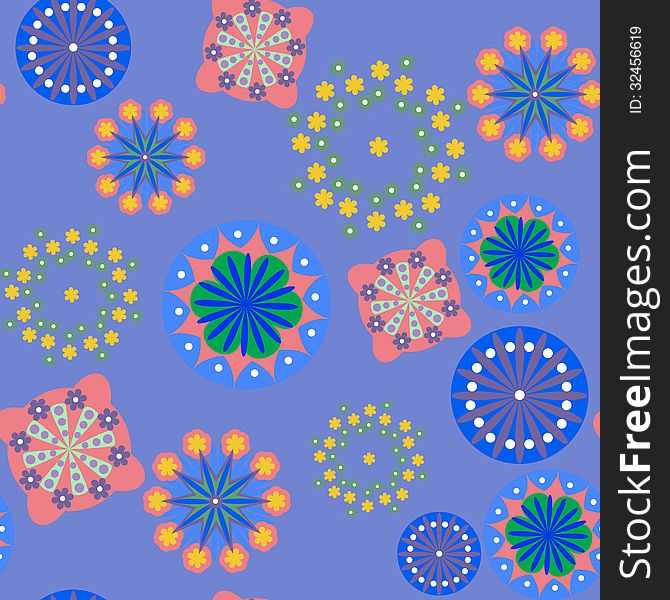 Pattern circles cheerful circle classic colors