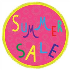 Summer Sale Template,  Summer Fashion Sale,  Summe Royalty Free Stock Images