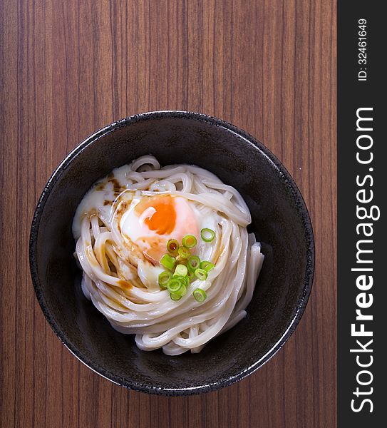 Japanese Cuisine - Udon (thick wheat noodles). Japanese Cuisine - Udon (thick wheat noodles)