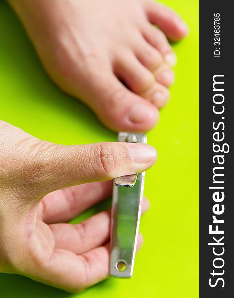 Image of cutting your toenails