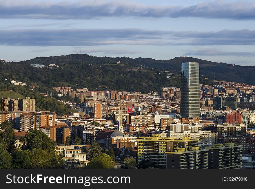 View of Bilbao city, Bizkaia, Basque Country, Spain. View of Bilbao city, Bizkaia, Basque Country, Spain.