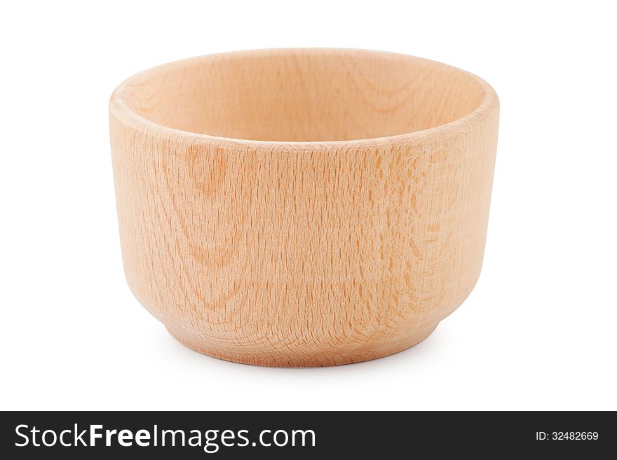 Empty Wooden Bowl