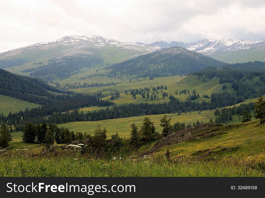 Mountainscape in East Kazakhstan