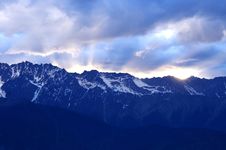Sunset In Meili Snow Mountains Stock Photography Sunset In Meili Snow Mountains Stock Photography