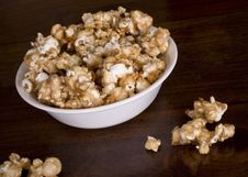 A Bowl Of Carmel Corn Stock Image A Bowl Of Carmel Corn Stock Image