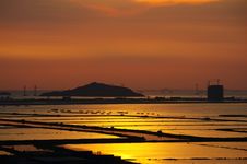 Sunset At West Shenzhen Stock Image Sunset At West Shenzhen Stock Image