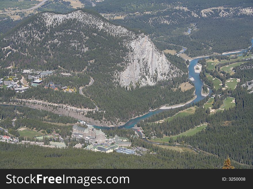 Forest, rocky mountain and a valley. Forest, rocky mountain and a valley