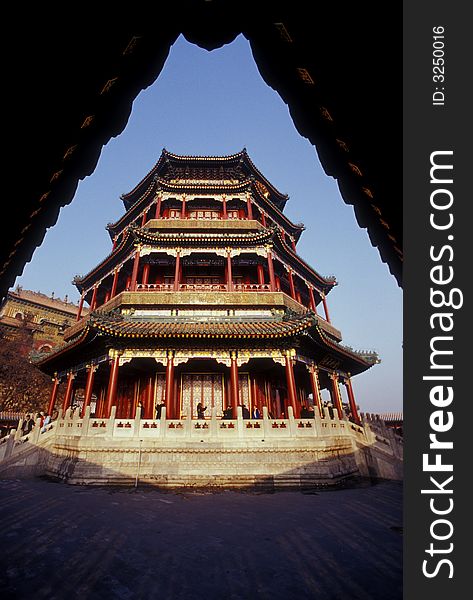 Tower of Buddhist Incense in the Summer Palace, Beijing, China