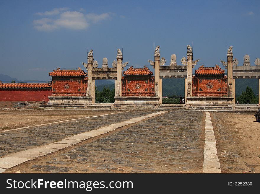 The Dragon and Phoenix Gate of the Eastern Qing Tombs