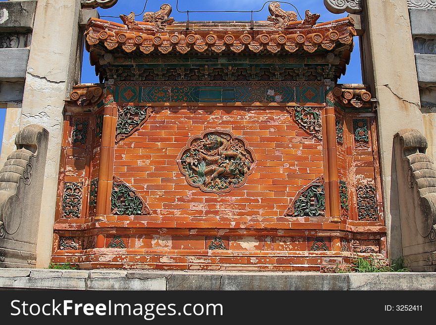 The Dragon and Phoenix Gate of the Eastern Qing Tombs. The Dragon and Phoenix Gate of the Eastern Qing Tombs