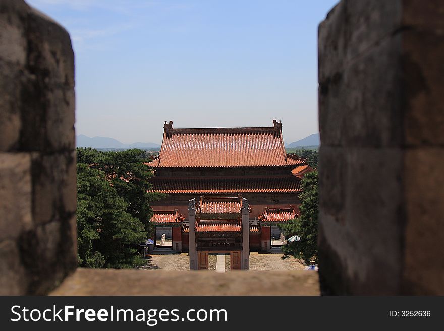 The Hall of Eminet Favour of Emperor Qianlong in the Eastern Qing Tombs