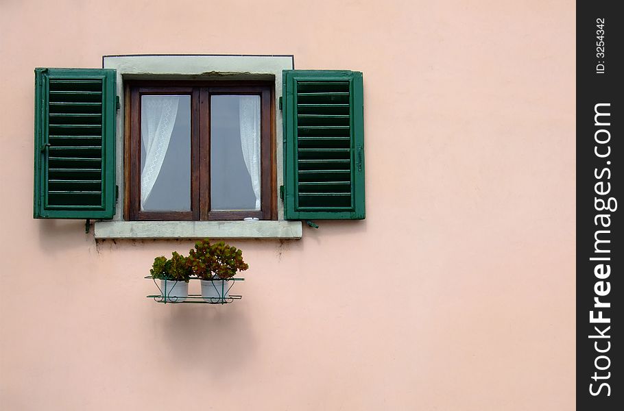 A random window taken at Florence, Italy. A random window taken at Florence, Italy