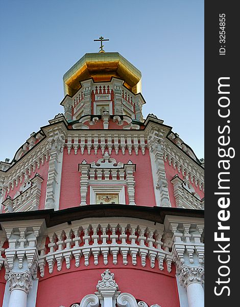 The christian orthodox temple in Moscow. The christian orthodox temple in Moscow
