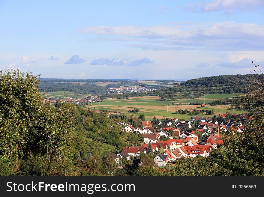 This image shows villages in black forest