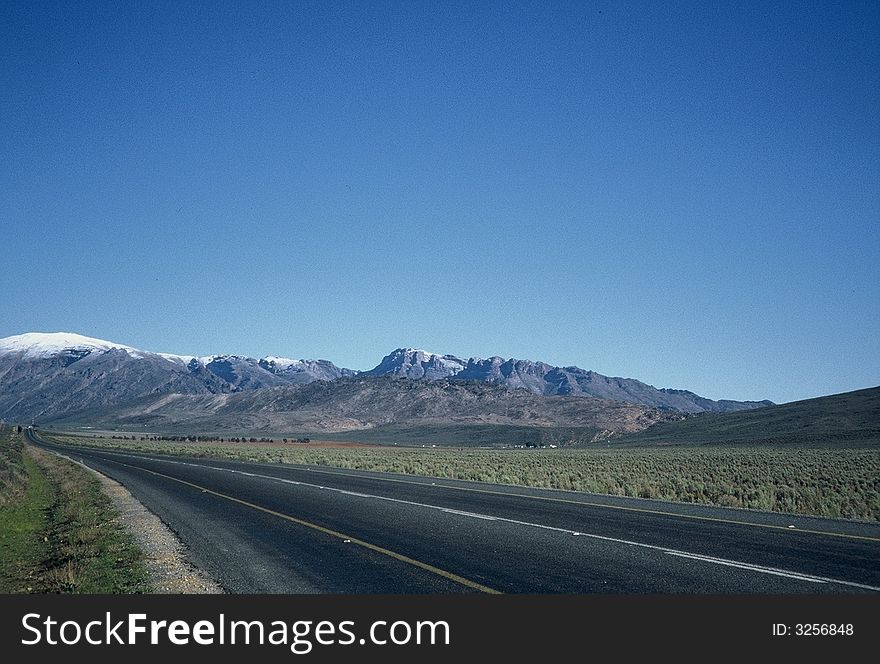 Mountain range near the Cape province, South Africa