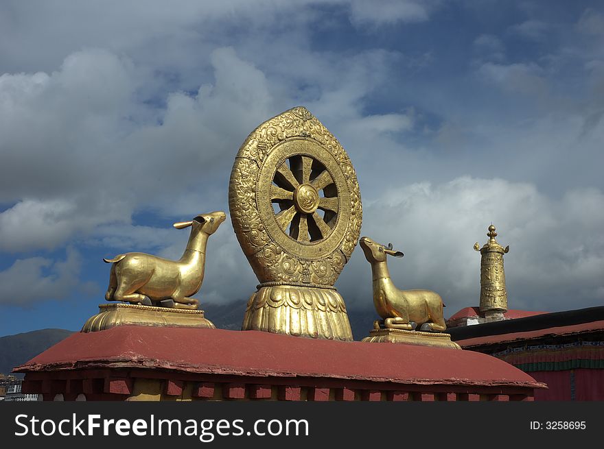 The Potala Palace, the Jokhang Monastery and some other monasteries and temples. The Potala Palace, the Jokhang Monastery and some other monasteries and temples