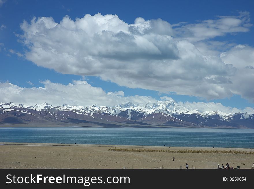 Lake Namco,in Qinghai-Tibet Plateau.