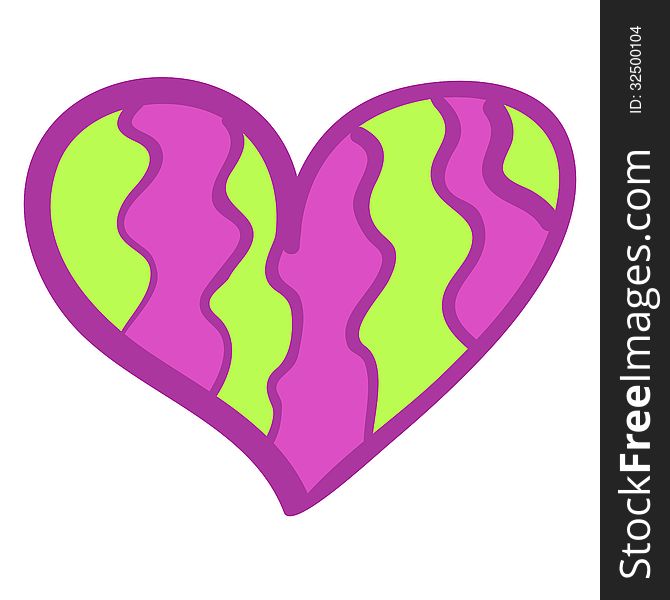 Funny colorful heart background.