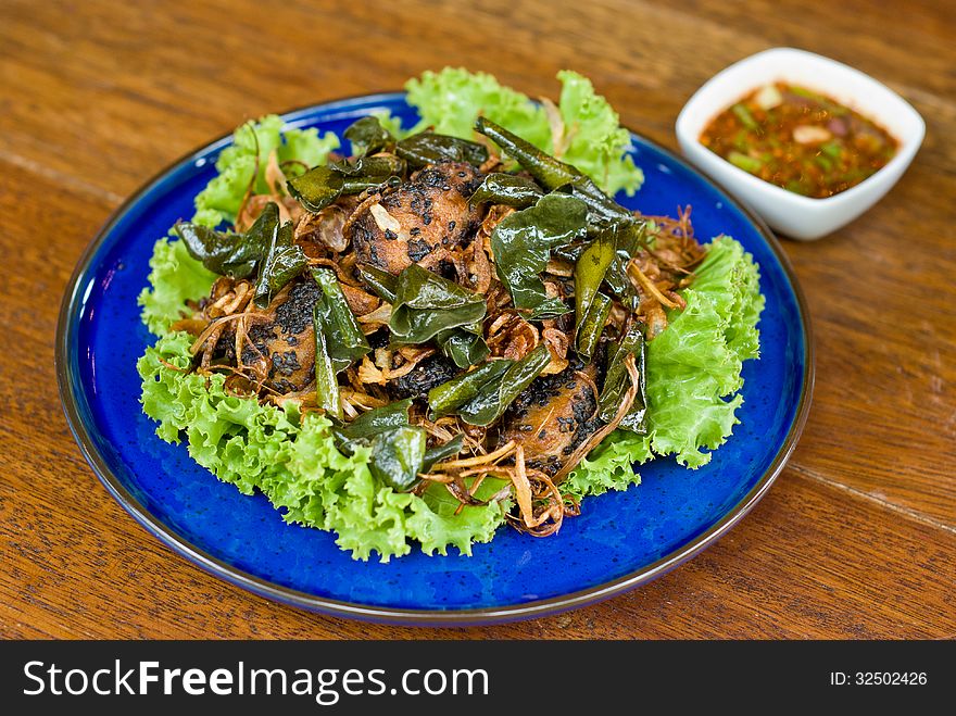 Fried Fish With Spicy Sauce