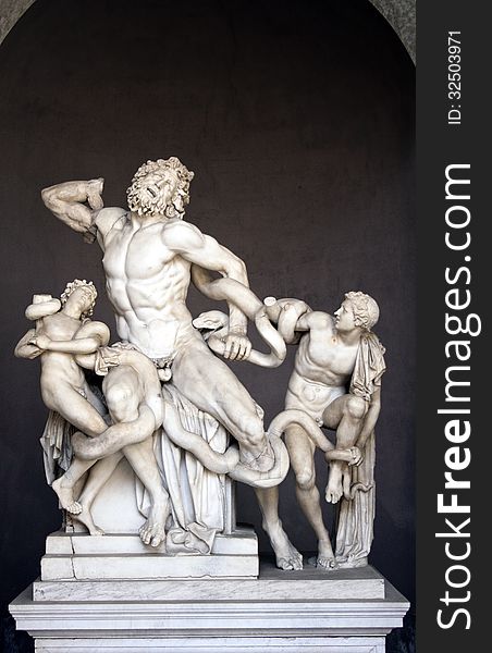 Statue Of Laocoon And Sons, Vatican Museum, Rome, Italy