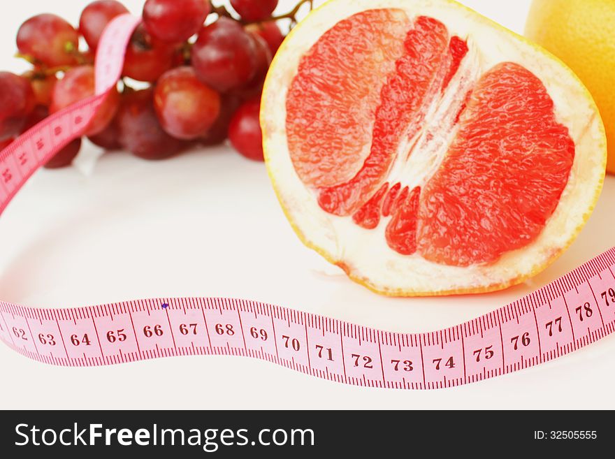 Fruit On A White Background