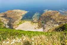 Looking Down The Cliff Royalty Free Stock Image Looking Down The Cliff Royalty Free Stock Image