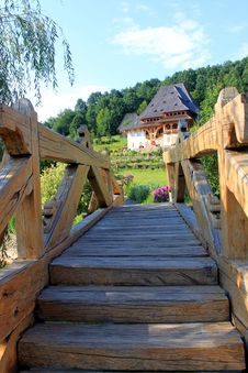 Wooden Bridge Royalty Free Stock Photo Wooden Bridge Royalty Free Stock Photo