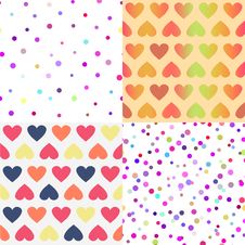 Bright Vector Seamless Patterns Set Royalty Free Stock Image Bright Vector Seamless Patterns Set Royalty Free Stock Image