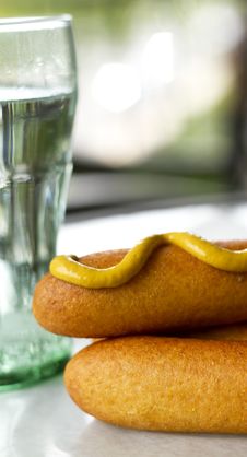 Corn Dogs Royalty Free Stock Photography Corn Dogs Royalty Free Stock Photography