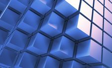 Blue Cubes Royalty Free Stock Photo Blue Cubes Royalty Free Stock Photo