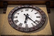 Old Style Vintage Exterior Clock Stock Image