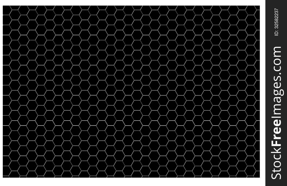 Pattern - Black Hexagon