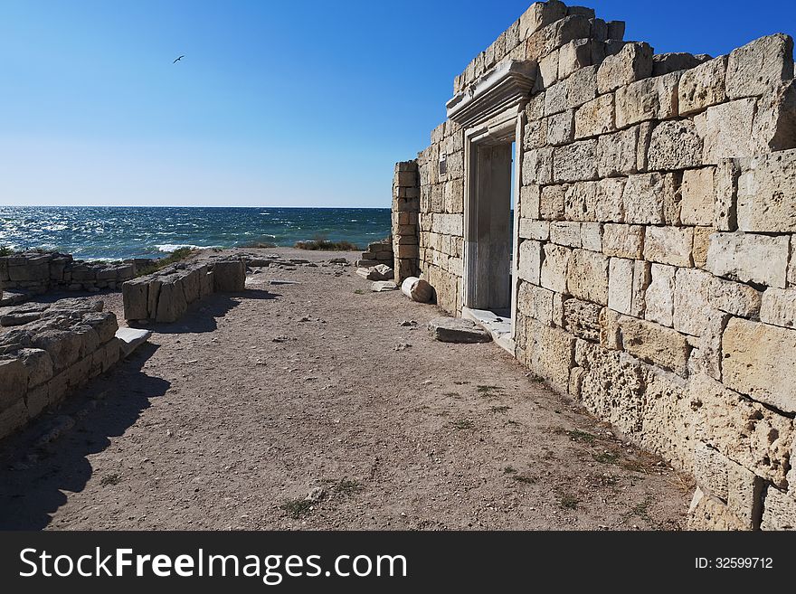 Ruins Of Chersonese Taurian In Crimea