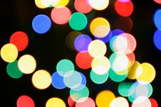 Colorful Christmas Lights Royalty Free Stock Images