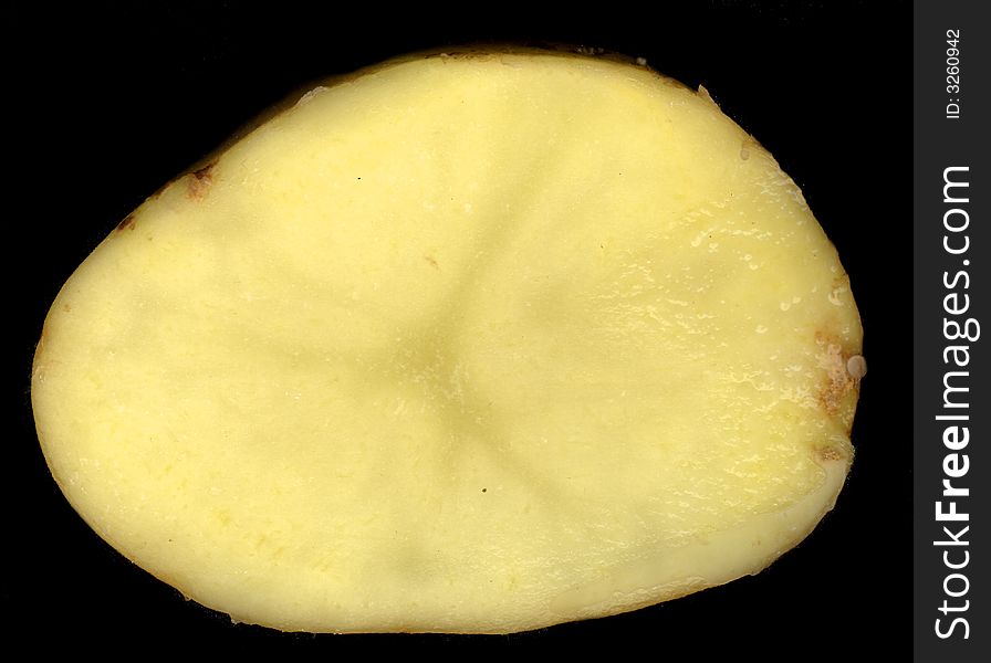 Close up on a potatoe