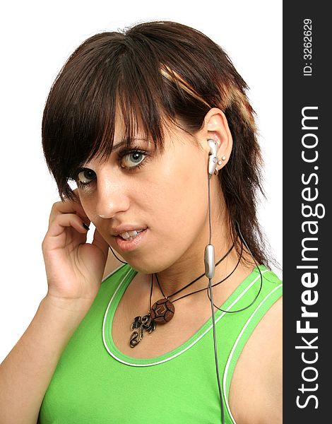 Young Girl With Headphones
