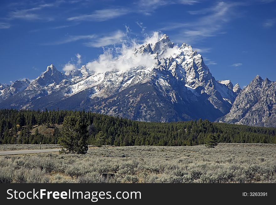 Grand Teton after First Snow