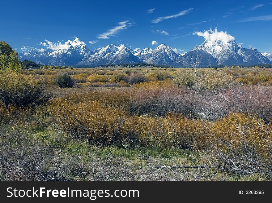 Grand Teton NP after First Snow