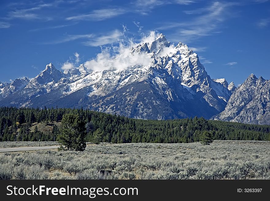 Grand Teton after First Snow