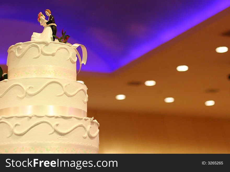 A set of nicely decorated wedding cake. A set of nicely decorated wedding cake.