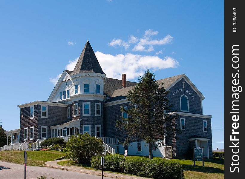 A church on Block Island, RI. A church on Block Island, RI.