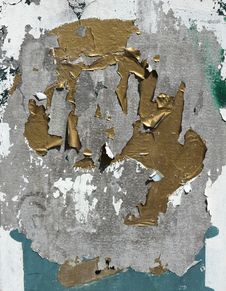 Peeling Paint On Galvanised Metal Royalty Free Stock Photo Peeling Paint On Galvanised Metal Royalty Free Stock Photo