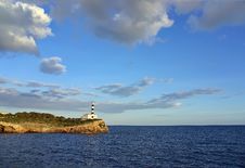 Porto Colom Lighthouse In Majorca Royalty Free Stock Photography Porto Colom Lighthouse In Majorca Royalty Free Stock Photography