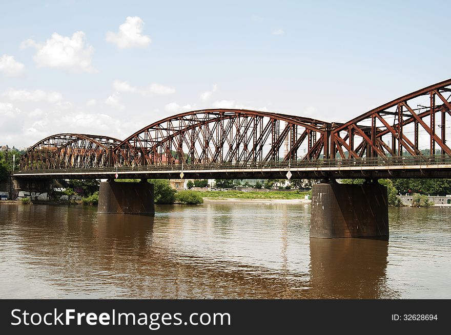 Railway Bridge at Vyton, Praha - Czech Republic