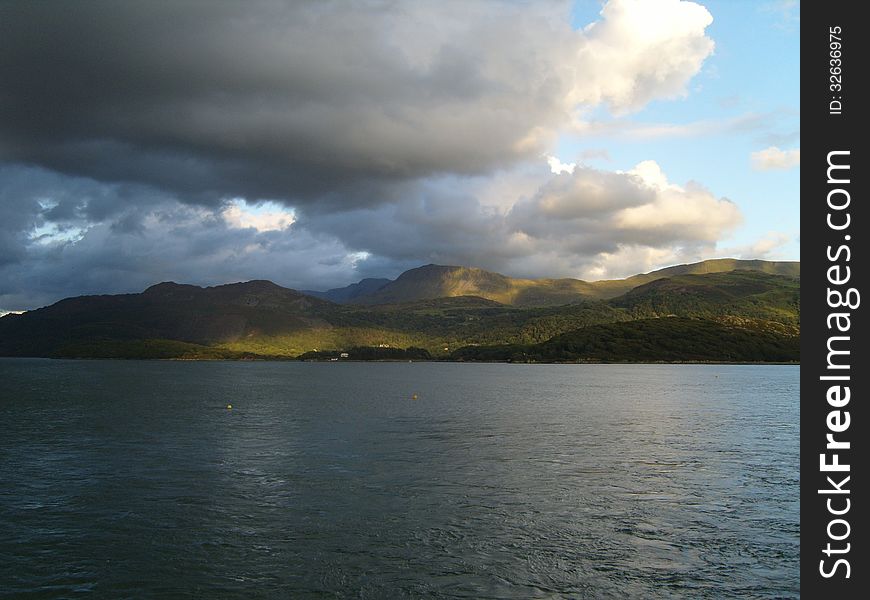 Moody Sky Barmouth Harbour