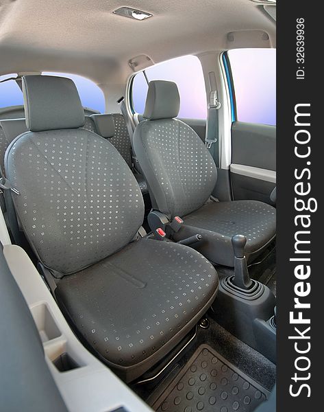 Front seats of a modern car. Front seats of a modern car