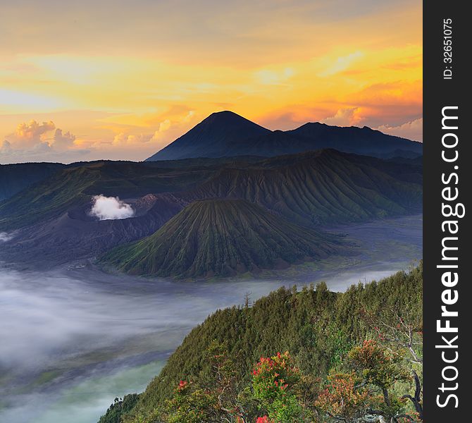 Bromo Mountain In Tengger Semeru National Park