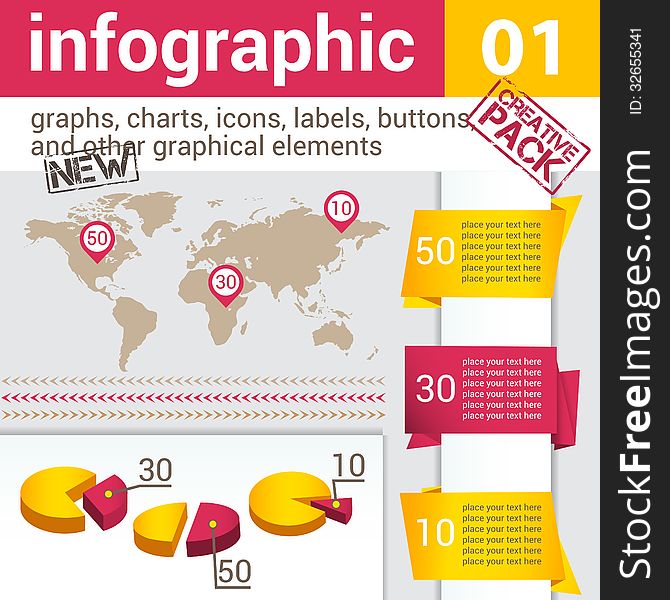 Set Of Elements For Infographics. Set Of Elements For Infographics